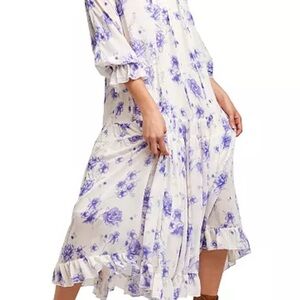 Free people feeling groovy dress vintage white